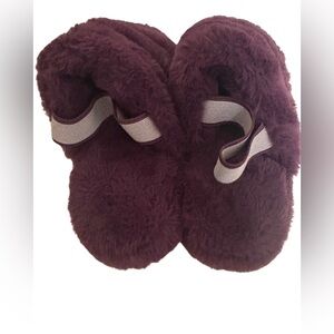 Plush Purple Slippers.